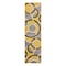 World Rug Gallery Contemporary Abstract Circles Runner Rug 2'x10' Yellow 368YELLOW2X10 - alternate 2